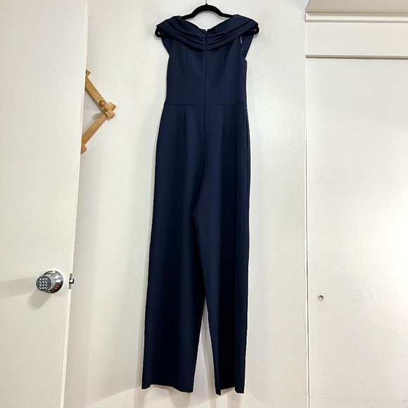 Vince Camuto Elevated V-Neck Wide Leg Jumpsuit - Picture 6 of 12